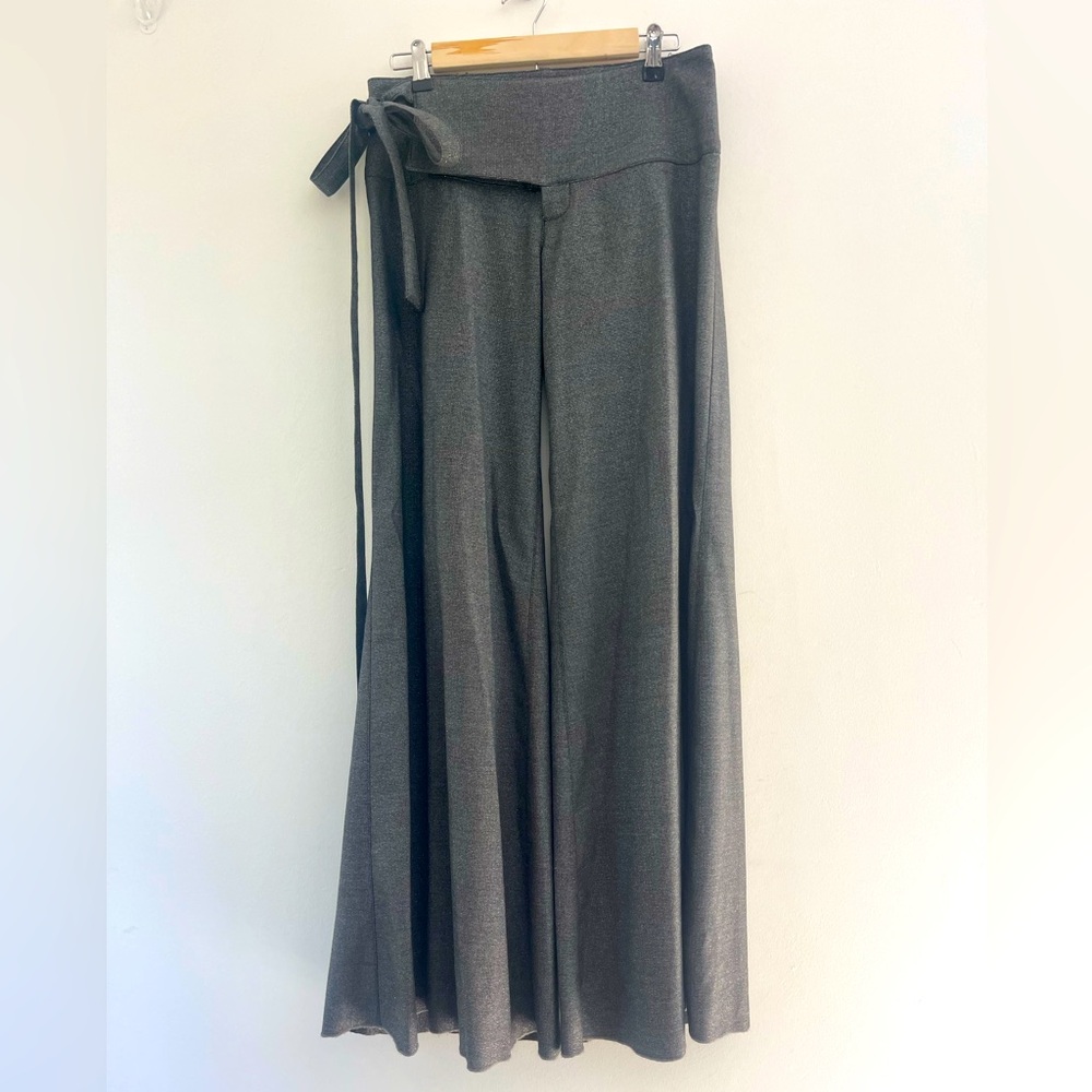 Black Halo Gray Wide Leg Pants